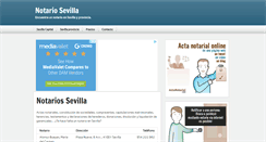 Desktop Screenshot of notariosevilla.com
