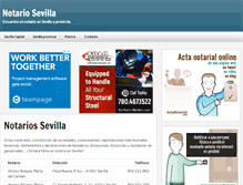 Tablet Screenshot of notariosevilla.com